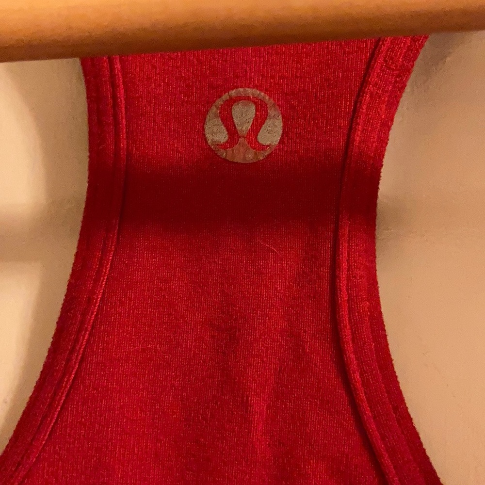 Lululemon red cool Racerback - Picture 2 of 6